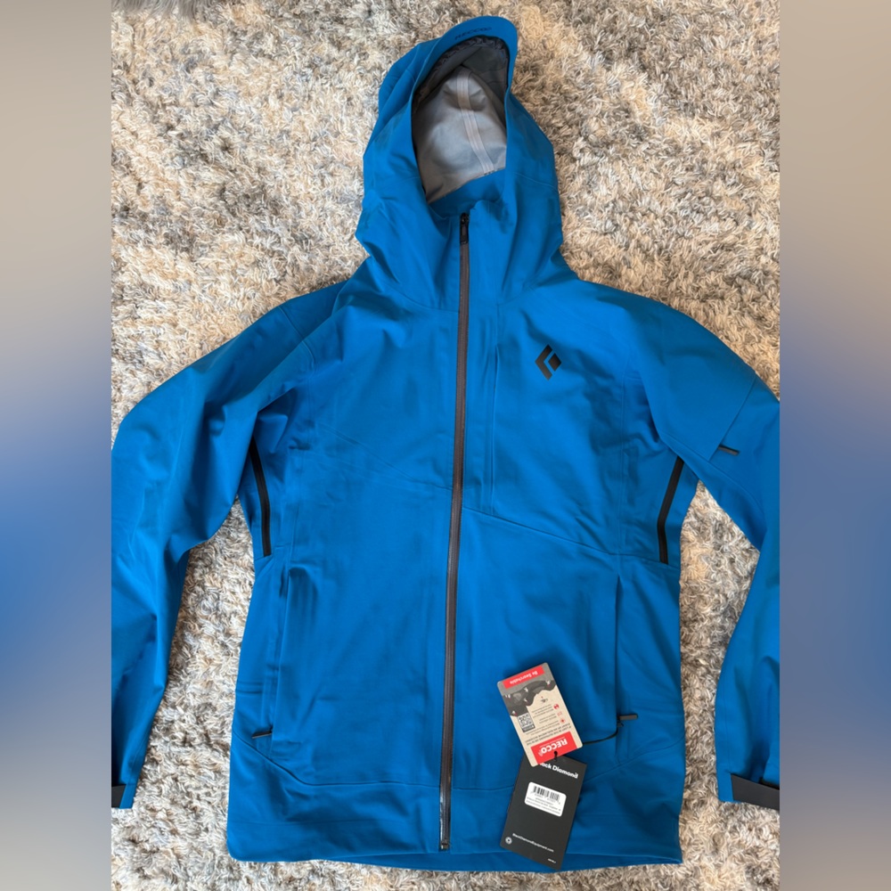 NWT! Men's Black Diamond Ski Shell Jacket. Size Medium
